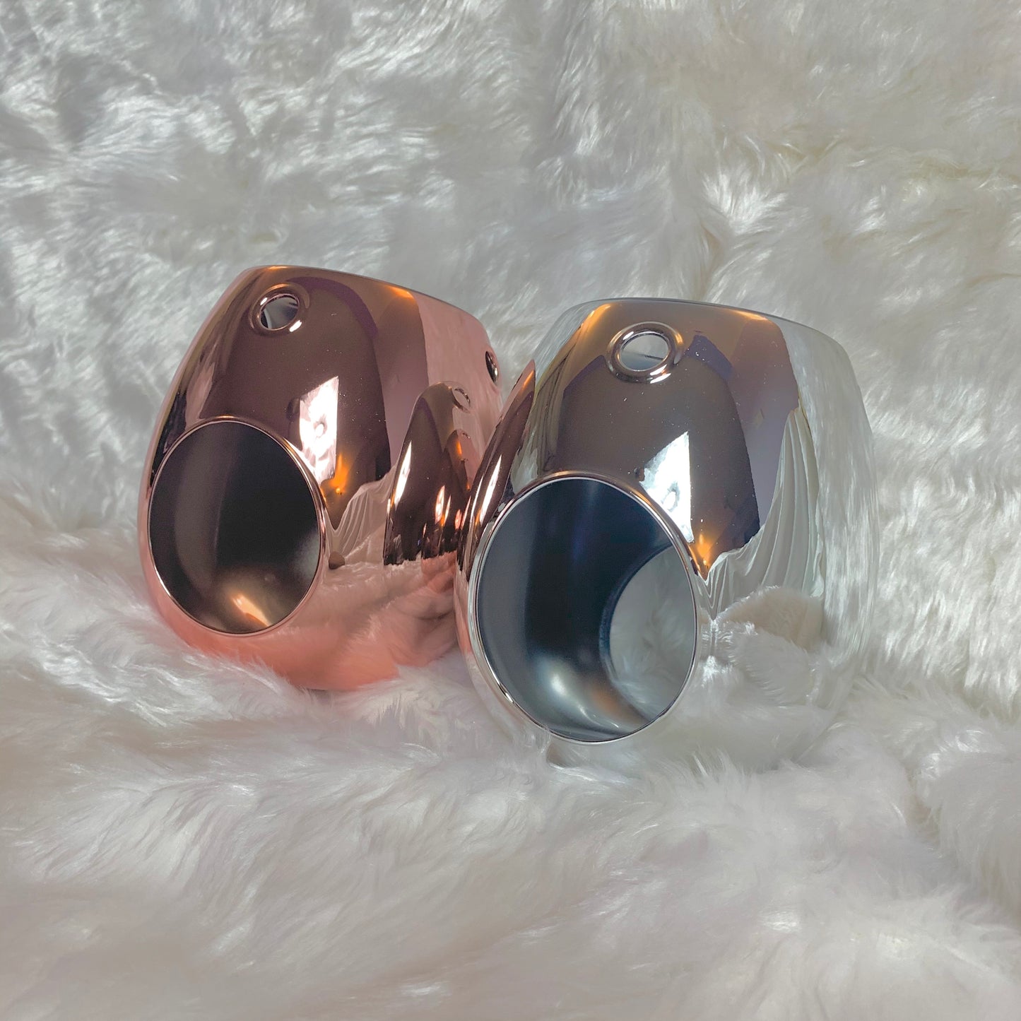 Rose Gold Glass Wax Burner