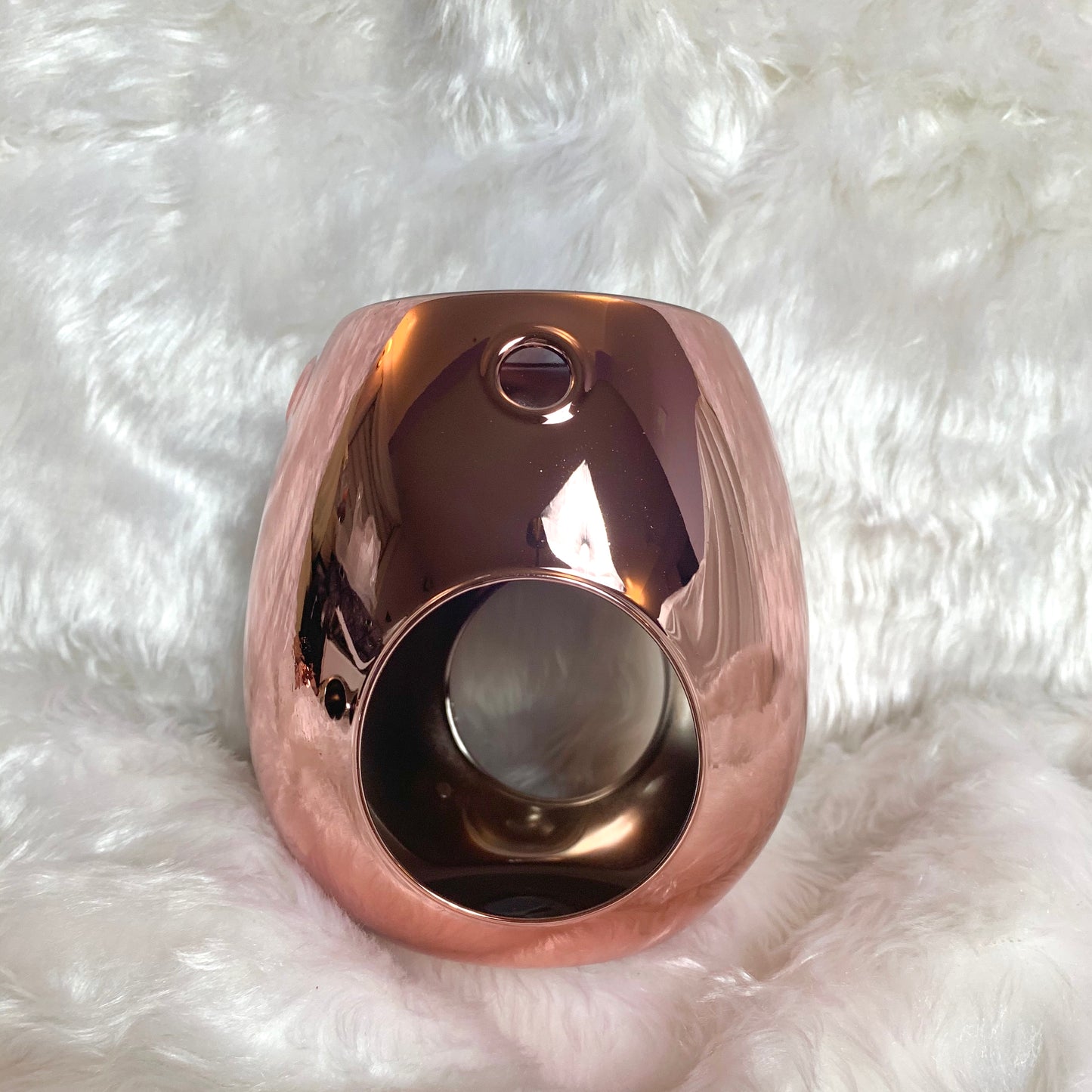 Rose Gold Glass Wax Burner