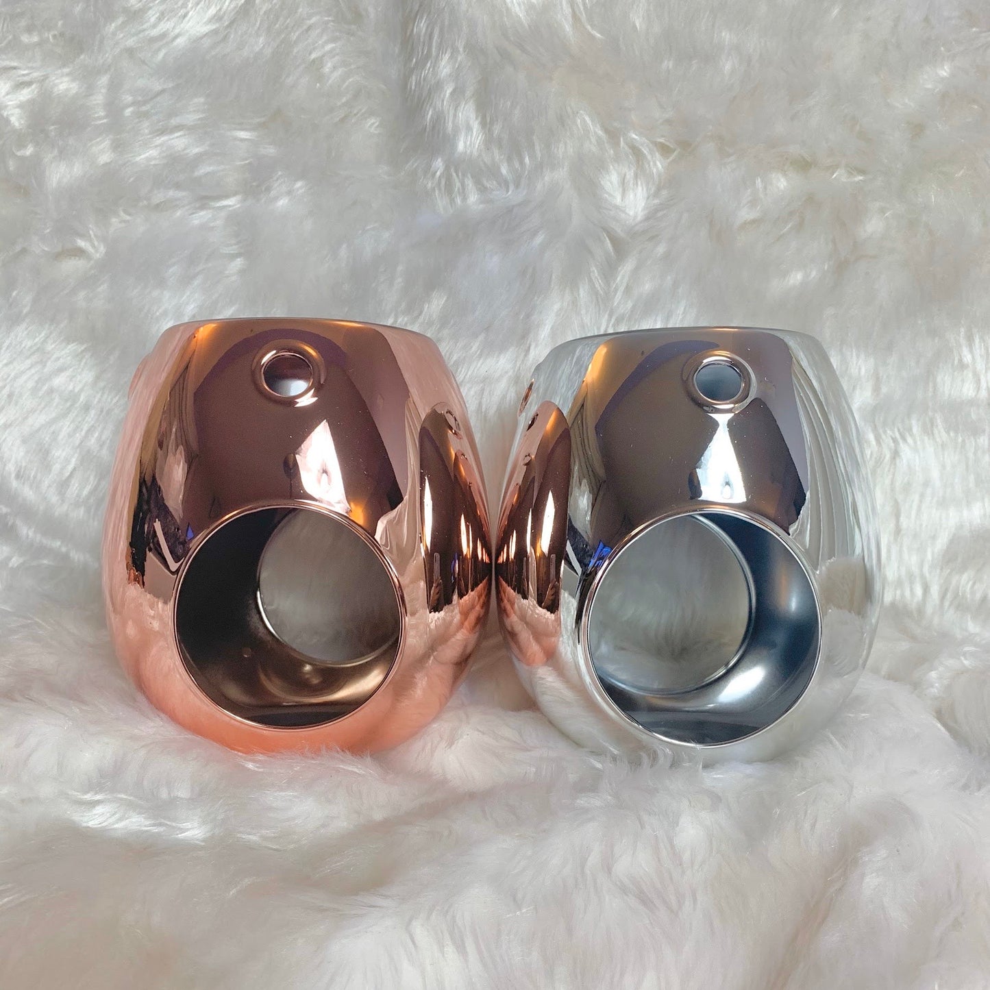 Rose Gold Glass Wax Burner